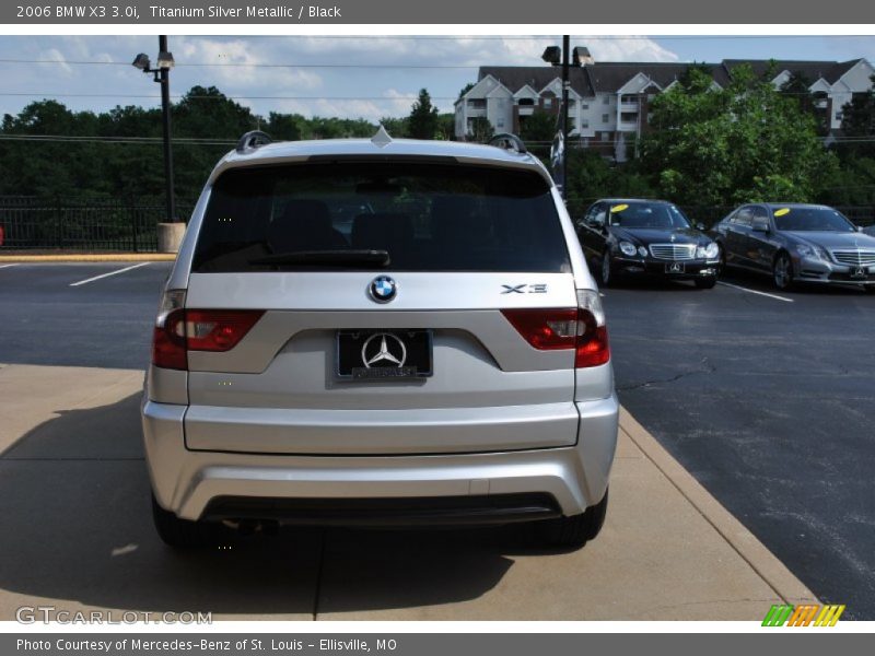 Titanium Silver Metallic / Black 2006 BMW X3 3.0i