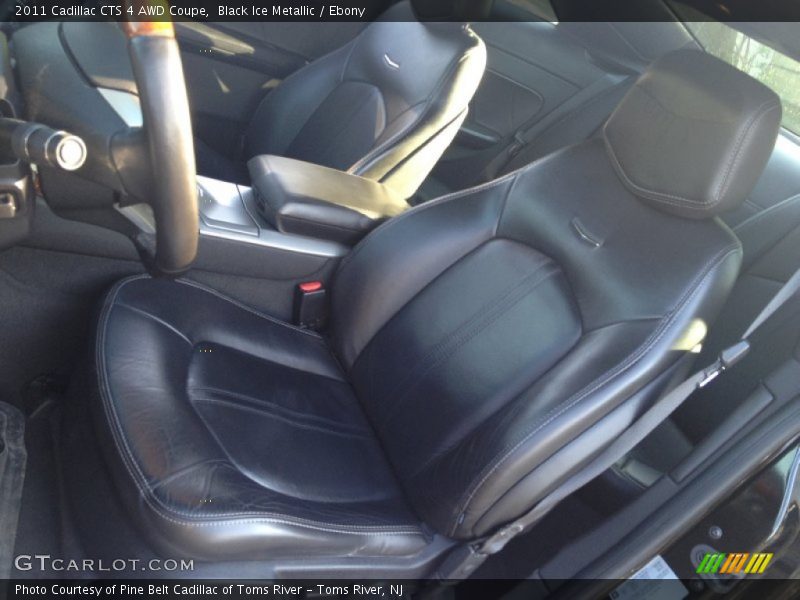 Black Ice Metallic / Ebony 2011 Cadillac CTS 4 AWD Coupe