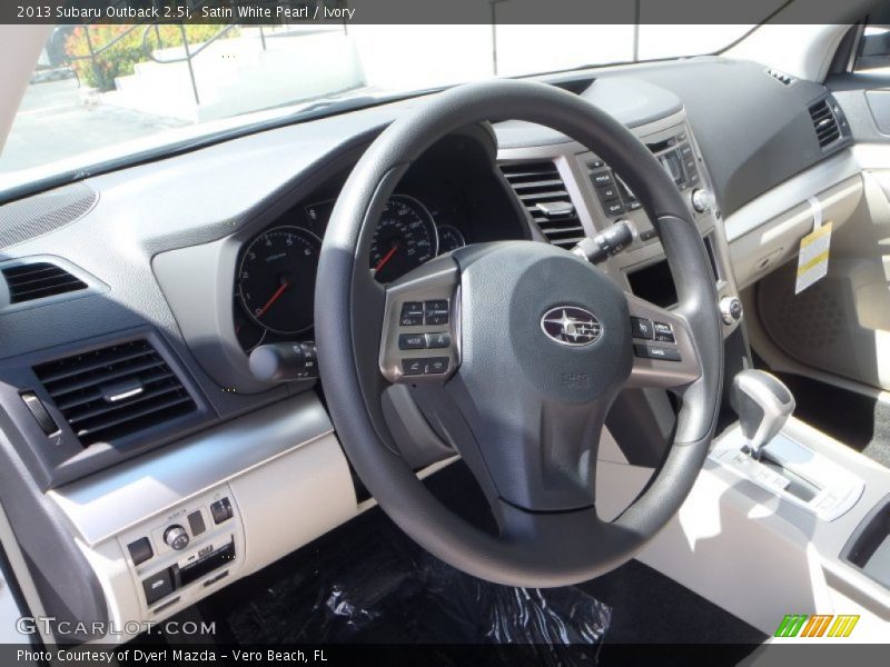 Satin White Pearl / Ivory 2013 Subaru Outback 2.5i
