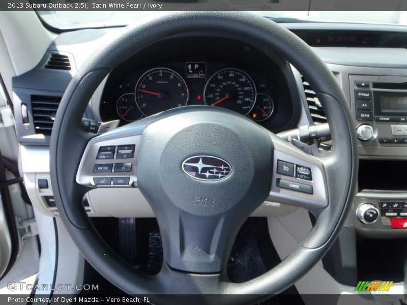 Satin White Pearl / Ivory 2013 Subaru Outback 2.5i