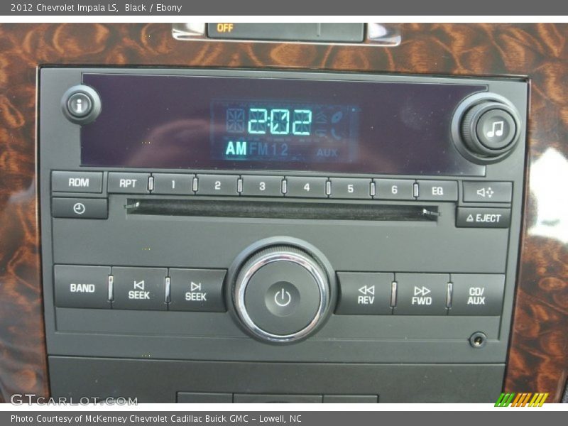 Black / Ebony 2012 Chevrolet Impala LS
