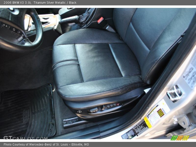 Titanium Silver Metallic / Black 2006 BMW X3 3.0i