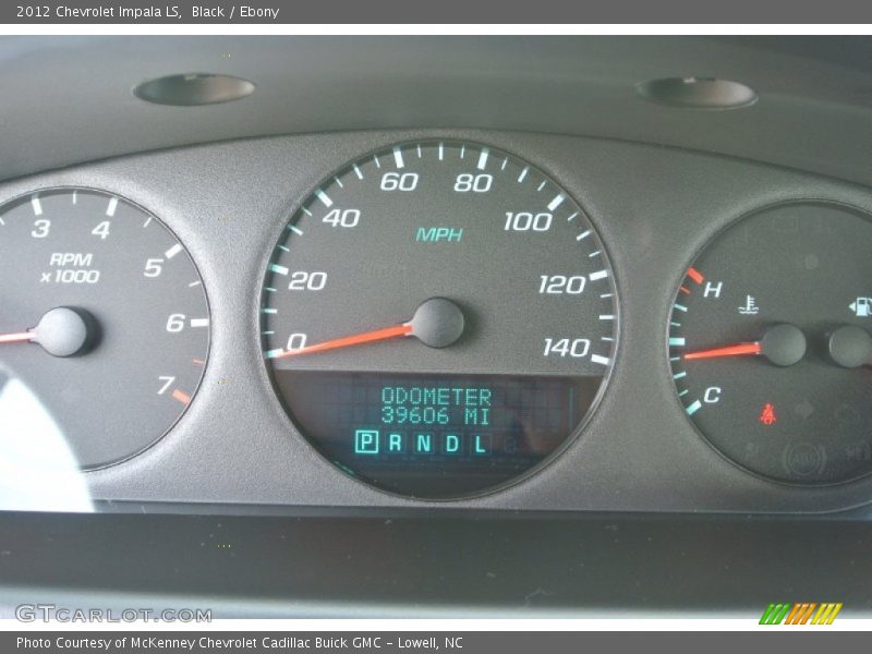 Black / Ebony 2012 Chevrolet Impala LS