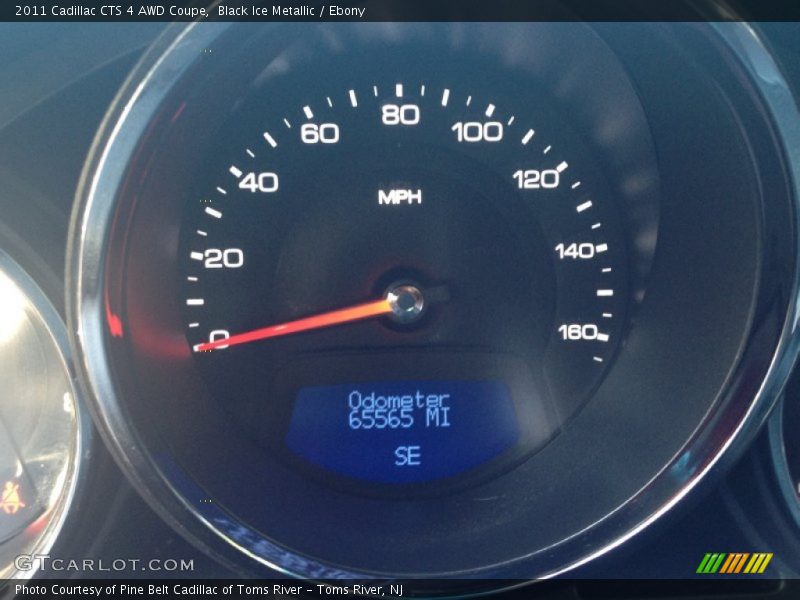 Black Ice Metallic / Ebony 2011 Cadillac CTS 4 AWD Coupe
