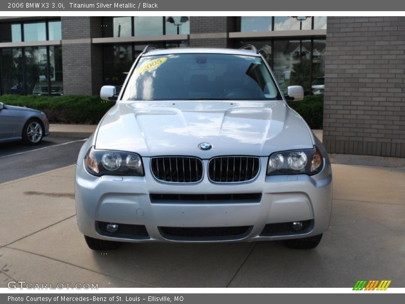 Titanium Silver Metallic / Black 2006 BMW X3 3.0i