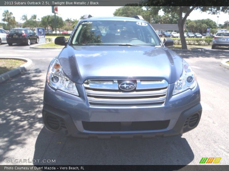 Twilight Blue Metallic / Black 2013 Subaru Outback 2.5i
