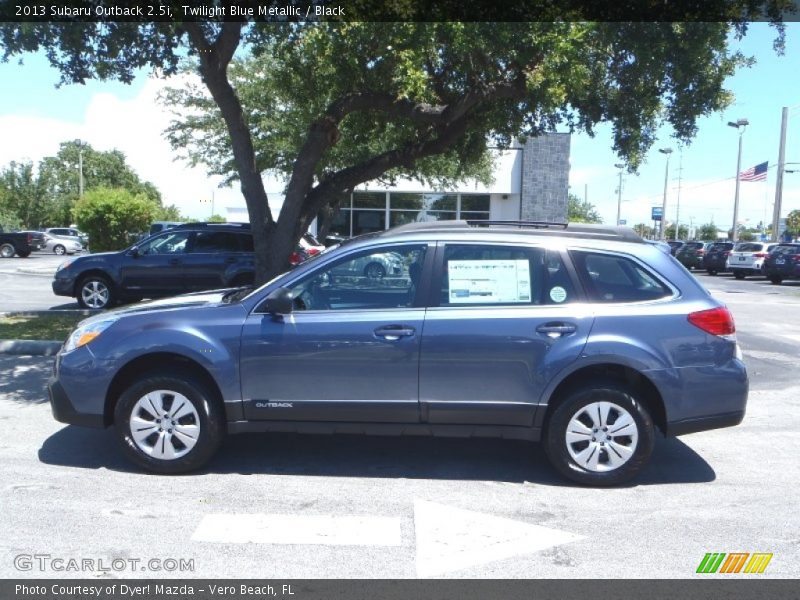 Twilight Blue Metallic / Black 2013 Subaru Outback 2.5i