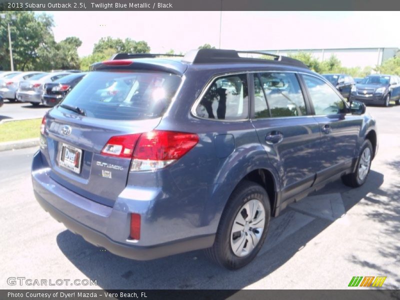 Twilight Blue Metallic / Black 2013 Subaru Outback 2.5i