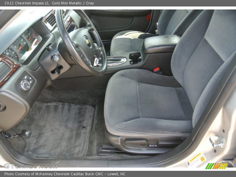 Gold Mist Metallic / Gray 2012 Chevrolet Impala LS