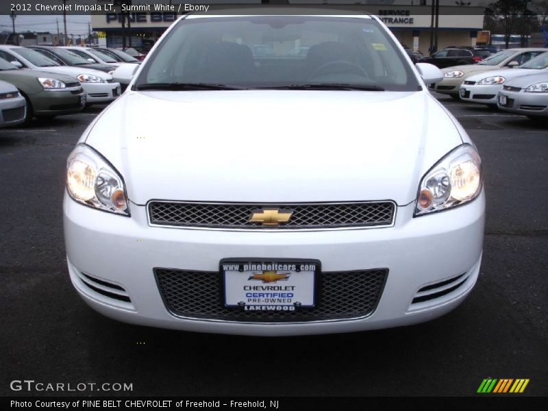 Summit White / Ebony 2012 Chevrolet Impala LT