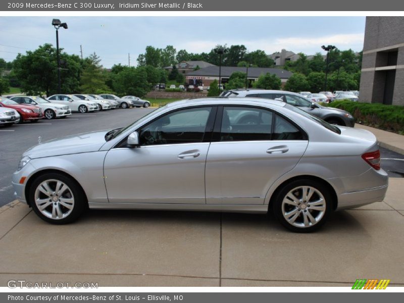 Iridium Silver Metallic / Black 2009 Mercedes-Benz C 300 Luxury