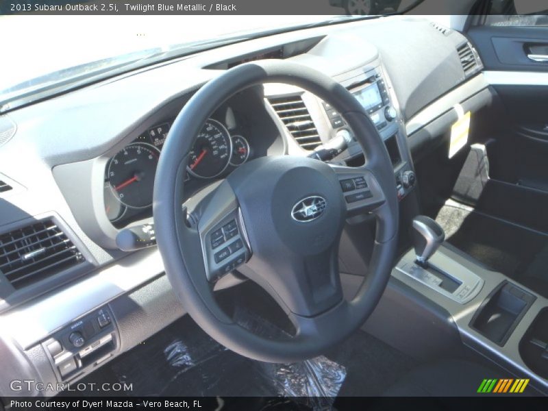 Twilight Blue Metallic / Black 2013 Subaru Outback 2.5i