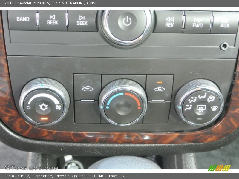 Gold Mist Metallic / Gray 2012 Chevrolet Impala LS