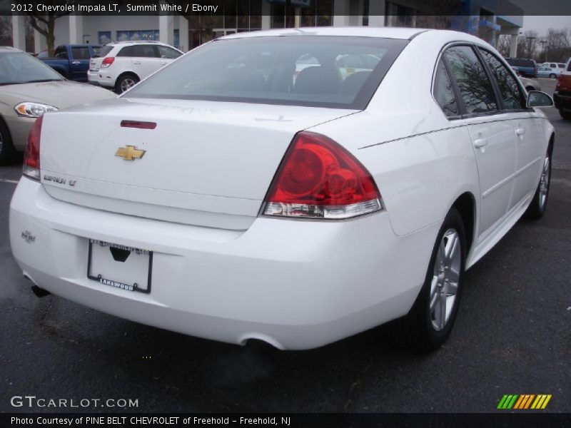 Summit White / Ebony 2012 Chevrolet Impala LT