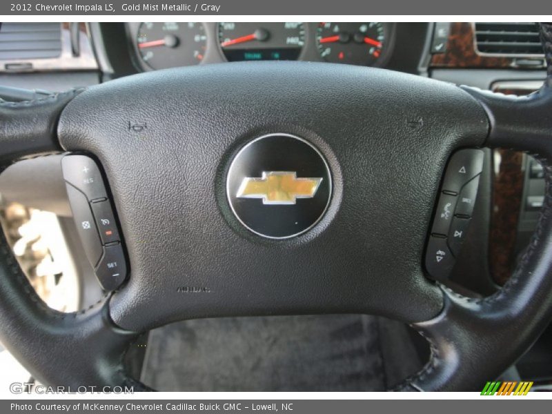 Gold Mist Metallic / Gray 2012 Chevrolet Impala LS