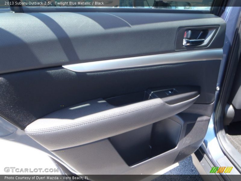 Twilight Blue Metallic / Black 2013 Subaru Outback 2.5i