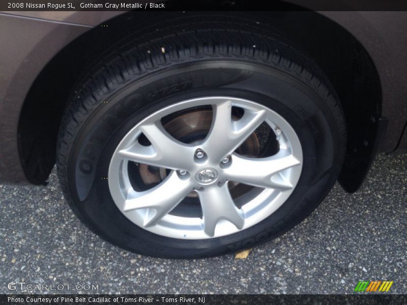 Gotham Gray Metallic / Black 2008 Nissan Rogue SL