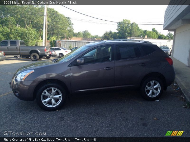 Gotham Gray Metallic / Black 2008 Nissan Rogue SL