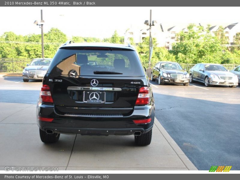 Black / Black 2010 Mercedes-Benz ML 350 4Matic
