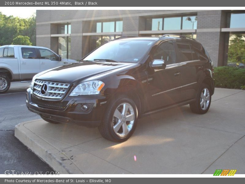 Black / Black 2010 Mercedes-Benz ML 350 4Matic