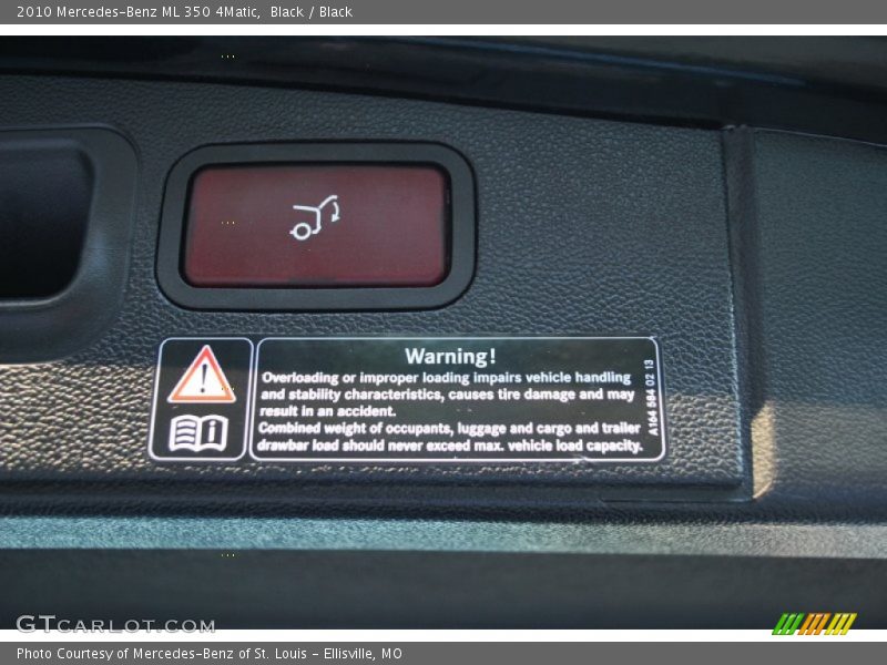 Black / Black 2010 Mercedes-Benz ML 350 4Matic