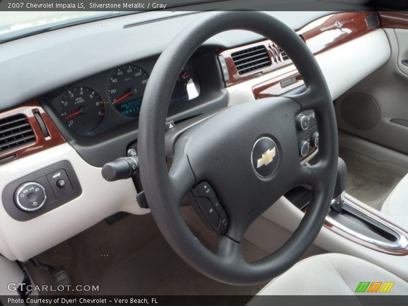 Silverstone Metallic / Gray 2007 Chevrolet Impala LS