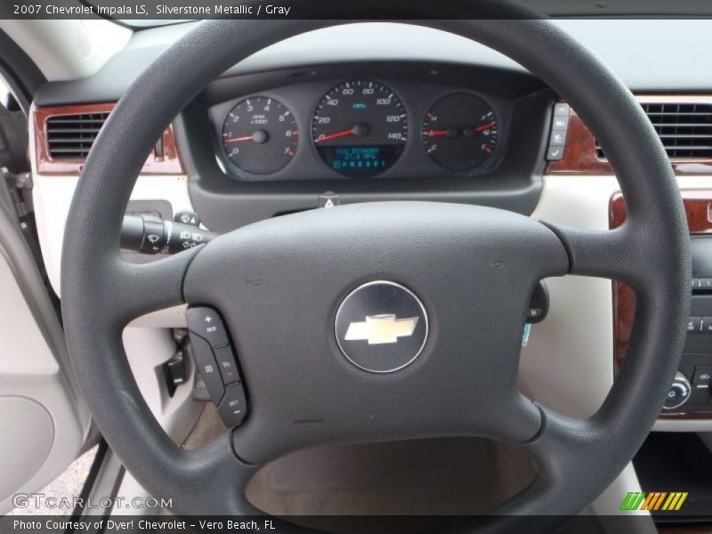 Silverstone Metallic / Gray 2007 Chevrolet Impala LS