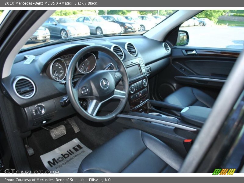 Black / Black 2010 Mercedes-Benz ML 350 4Matic