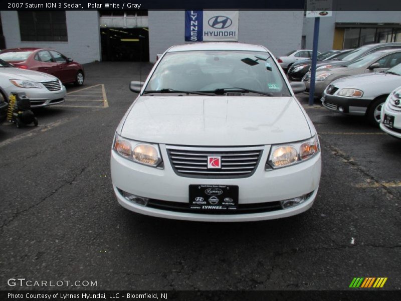Polar White / Gray 2007 Saturn ION 3 Sedan