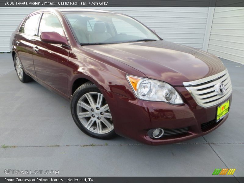 Cassis Red Pearl / Ash Gray 2008 Toyota Avalon Limited