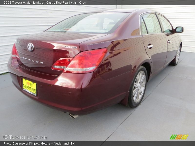 Cassis Red Pearl / Ash Gray 2008 Toyota Avalon Limited