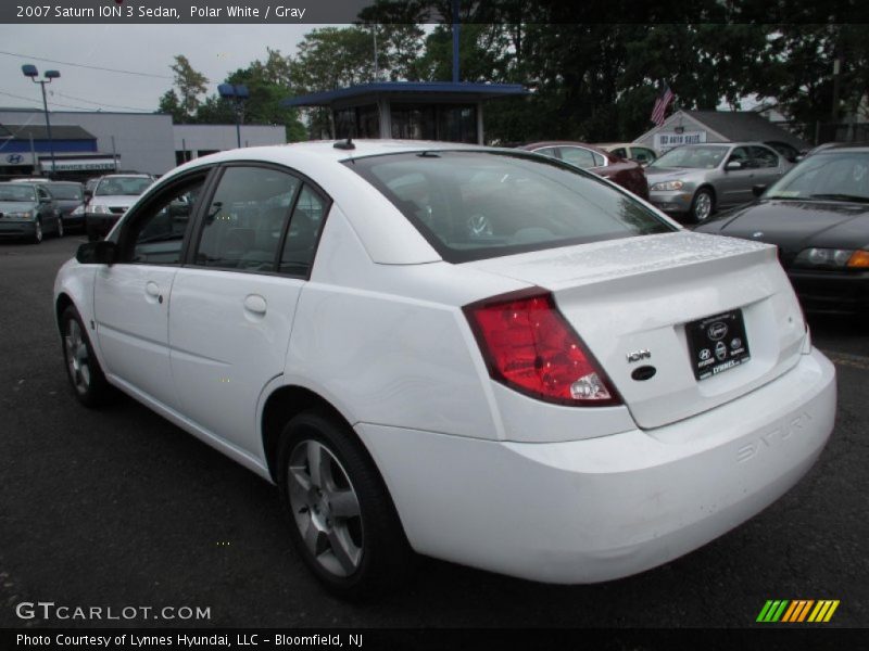 Polar White / Gray 2007 Saturn ION 3 Sedan