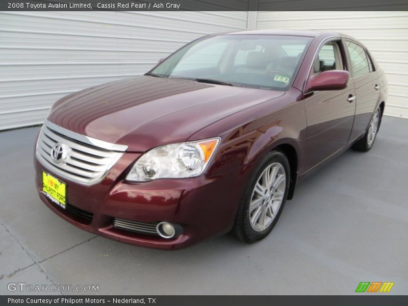 Cassis Red Pearl / Ash Gray 2008 Toyota Avalon Limited