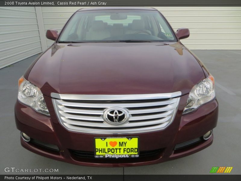 Cassis Red Pearl / Ash Gray 2008 Toyota Avalon Limited