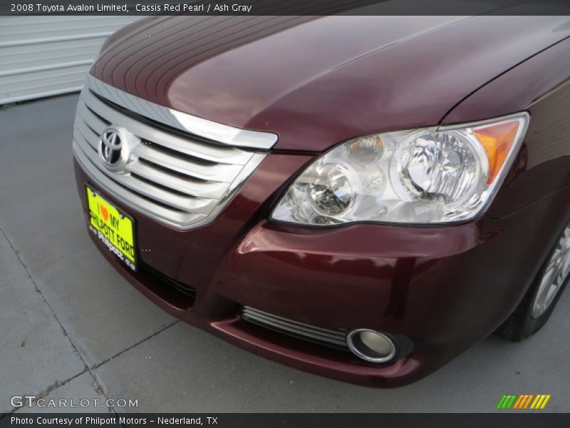 Cassis Red Pearl / Ash Gray 2008 Toyota Avalon Limited