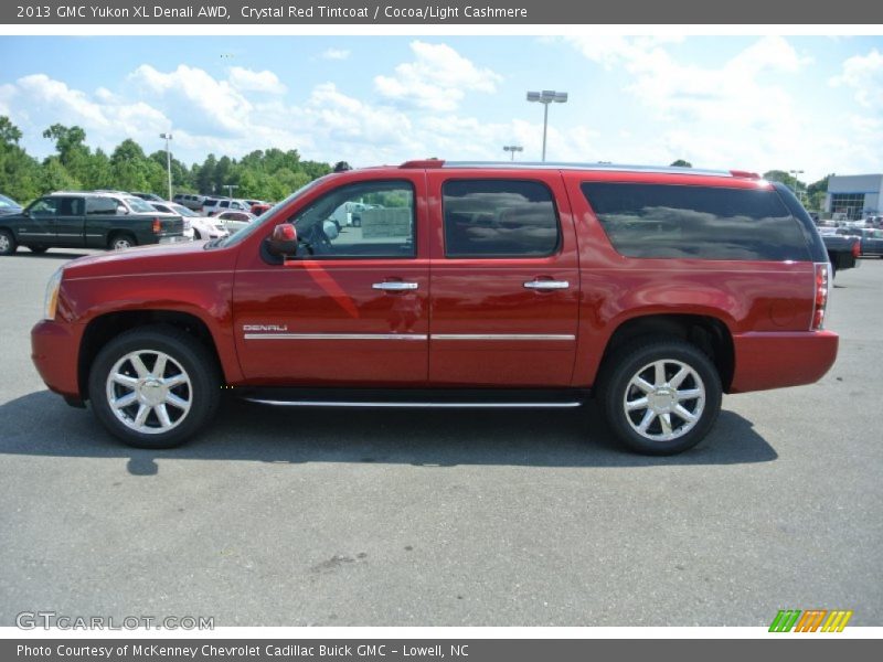 Crystal Red Tintcoat / Cocoa/Light Cashmere 2013 GMC Yukon XL Denali AWD