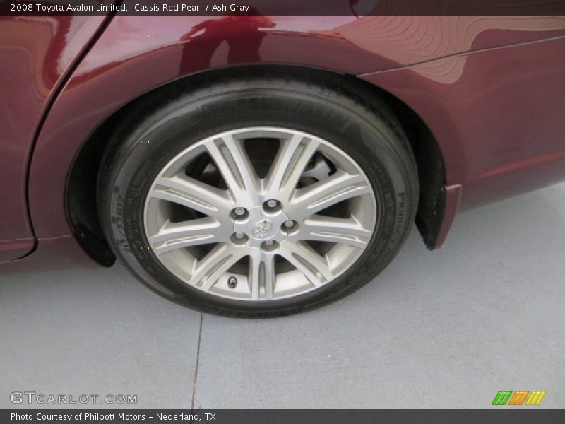 Cassis Red Pearl / Ash Gray 2008 Toyota Avalon Limited