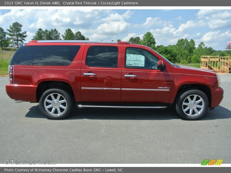 Crystal Red Tintcoat / Cocoa/Light Cashmere 2013 GMC Yukon XL Denali AWD