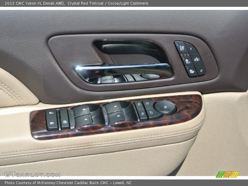 Crystal Red Tintcoat / Cocoa/Light Cashmere 2013 GMC Yukon XL Denali AWD