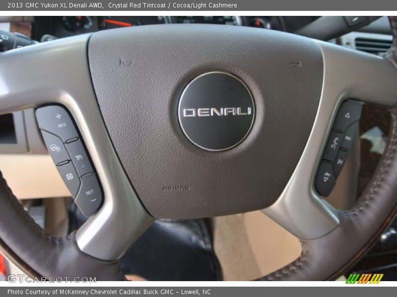 Crystal Red Tintcoat / Cocoa/Light Cashmere 2013 GMC Yukon XL Denali AWD