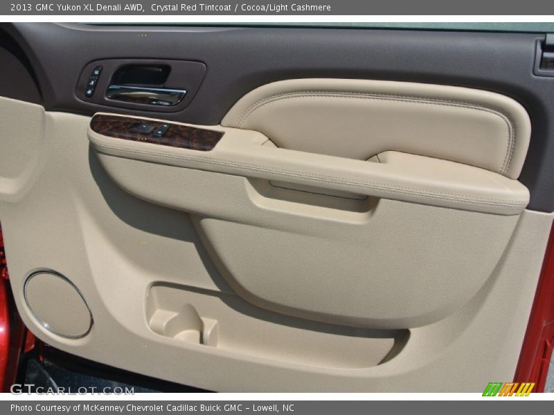 Crystal Red Tintcoat / Cocoa/Light Cashmere 2013 GMC Yukon XL Denali AWD