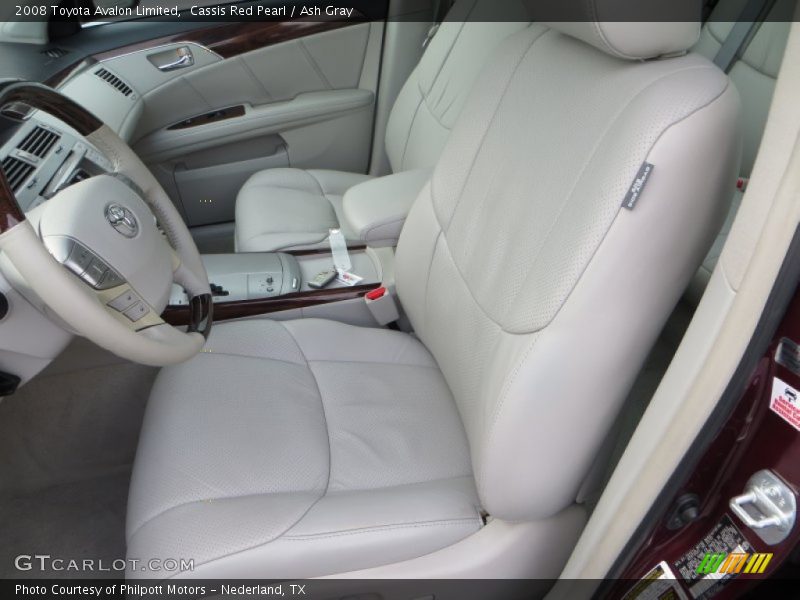 Cassis Red Pearl / Ash Gray 2008 Toyota Avalon Limited