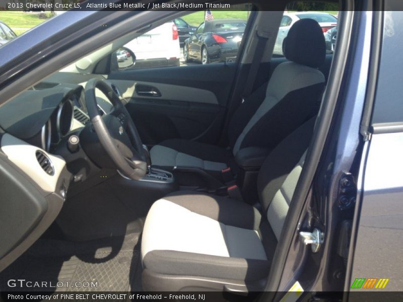Atlantis Blue Metallic / Jet Black/Medium Titanium 2013 Chevrolet Cruze LS