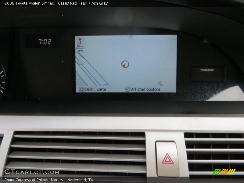Cassis Red Pearl / Ash Gray 2008 Toyota Avalon Limited
