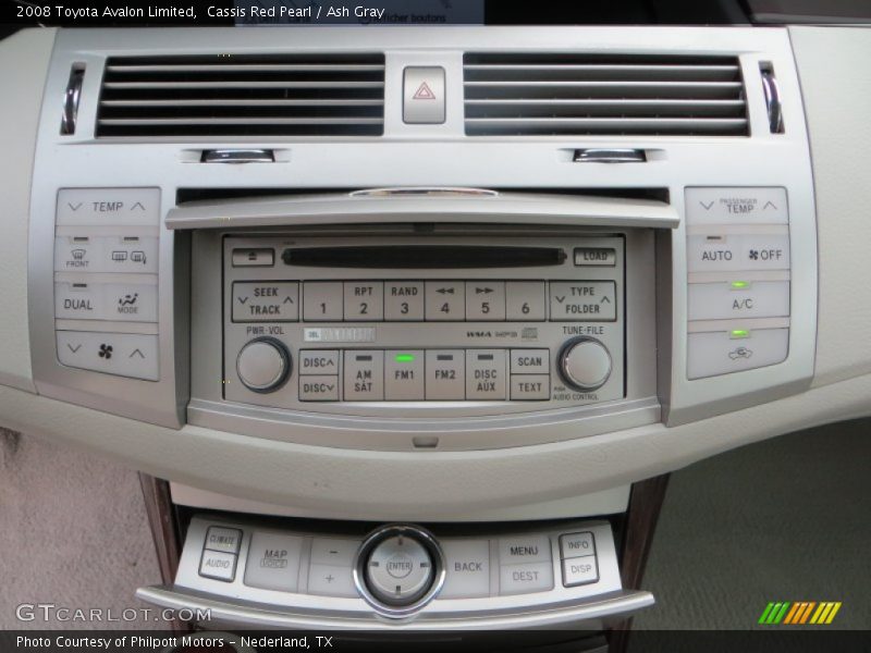 Cassis Red Pearl / Ash Gray 2008 Toyota Avalon Limited