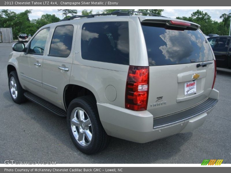 Champagne Silver Metallic / Ebony 2013 Chevrolet Tahoe LTZ 4x4