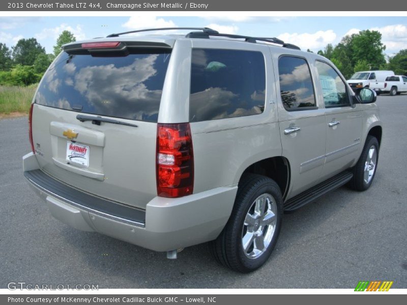 Champagne Silver Metallic / Ebony 2013 Chevrolet Tahoe LTZ 4x4
