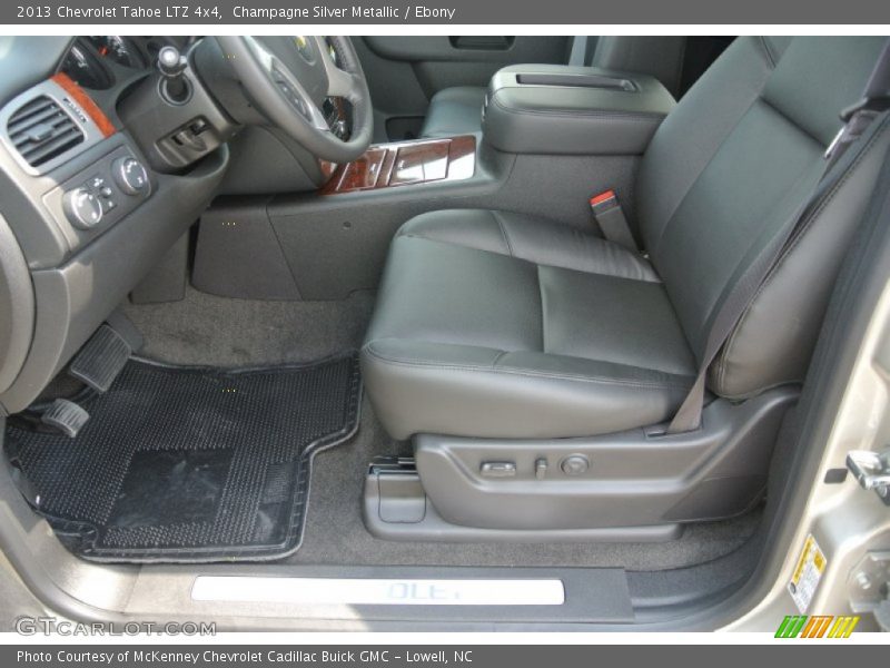 Champagne Silver Metallic / Ebony 2013 Chevrolet Tahoe LTZ 4x4