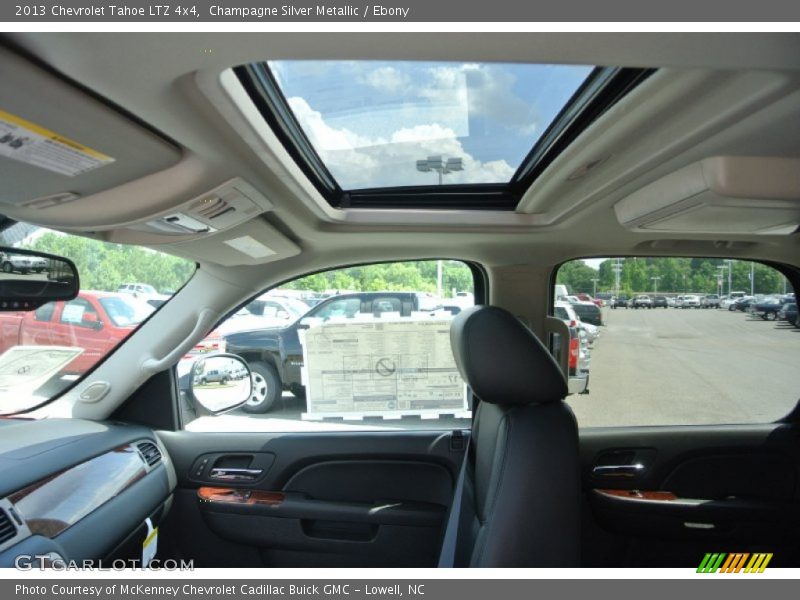 Champagne Silver Metallic / Ebony 2013 Chevrolet Tahoe LTZ 4x4