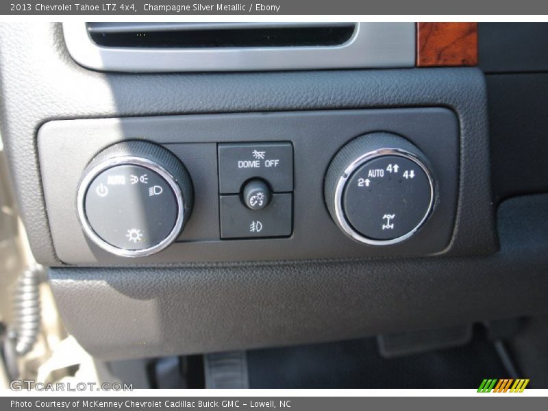 Champagne Silver Metallic / Ebony 2013 Chevrolet Tahoe LTZ 4x4